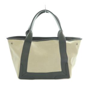 BALENCIAGA カバス S トートバッグ アイボリー グレー 339933