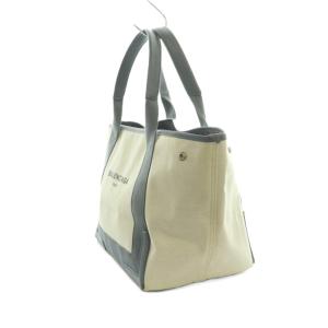 BALENCIAGA カバス S トートバッグ アイボリー グレー 339933