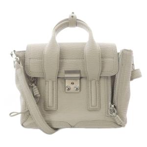 パシュリ ミニ サッチェル バッグ ショルダーバッグ ハンドバッグ 2way レザー グレージュ /SR