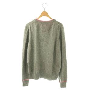TORY BURCH ニット セーター 長袖 M グレー ピンク /DO OS