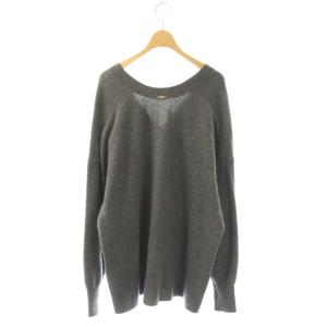 MUSE de Deuxieme Classe 24AW OLBIA Vネック プルオーバー ニット セーター カシミヤ混 シルク混 グレー /ES OS