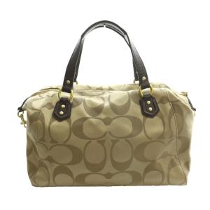 COACH シグネチャー キャンベル サッチェル 2WAYバッグ ハンド ショルダー ベージュ F25292 /SS