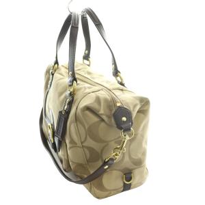 COACH シグネチャー キャンベル サッチェル 2WAYバッグ ハンド ショルダー ベージュ F25292 /SS
