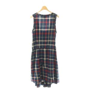 Vivienne Westwood RED LABEL チェック ワンピース ノースリーブ 1 ネイビー マルチカラー /ES OS