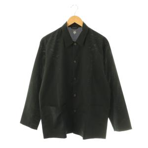 ポーズ PAUSE SCHEMATECH AIR SHIRT COVERALL シャツ ロゴボタン M