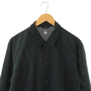 DESCENTE ポーズ PAUSE SCHEMATECH AIR SHIRT COVERALL シャツ ロゴボタン M