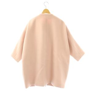 TSURU by Mariko Oikawa ウールノーカラーコート ピンク