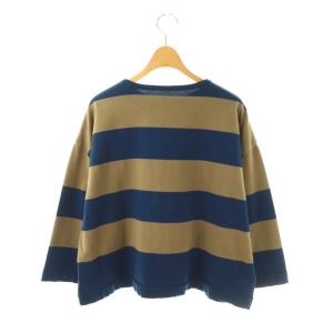 maillot wide border 2way cardigan カーディガン 0 ネイビー ベージュ /CX OS