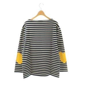 SAINT JAMES ウェッソン ハートエルボーパッチ ボーダー バスクシャツ カットソー I 44 紺 白 ? /CX OS