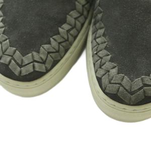GIORGIO ARMANI スリッポン シューズ スエード 6 25.0cm ダークグレー X21 125 /MI OS