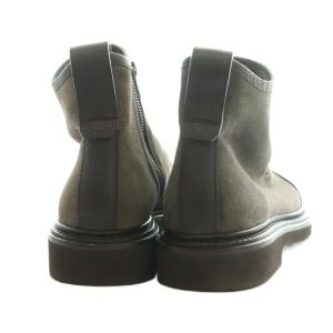 GIORGIO ARMANI ショートブーツ スエード レースアップ 6 25.0cm 茶 X2M288 /MI OS