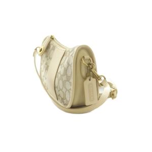 COACH スウィンガー シグネチャー ショルダーバッグ アイボリー C0721 /MI OS