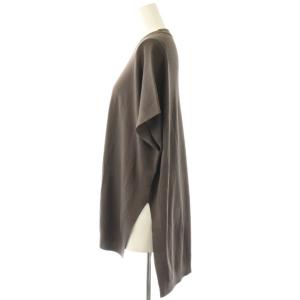 theory luxe KENSINGTON CUORE ニット プルオーバー 38 ダークブラウン /DF OS