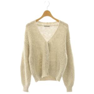 SPRING LINEN RHORY カーディガン ニット 38 エクリュ /DF OS
