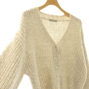 theory luxe SPRING LINEN RHORY カーディガン ニット 38 エクリュ /DF OS