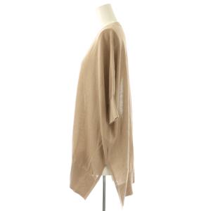 theory luxe FORTUNA SOMETTE ニット プルオーバー Vネック 38 ピンクベージュ /DF OS