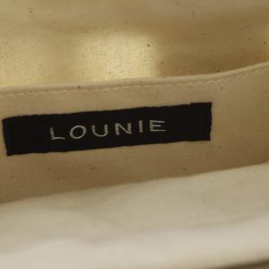 LOUNIE メッシュトートバッグ ショルダーバッグ 2way フェイクレザー オフ /YO14