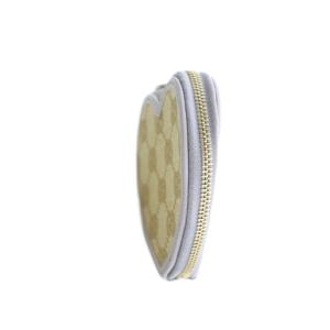 GUCCI GGキャンバス ハート型 コインケース 小銭入れ ベージュ ラベンダー 152615 /MI OS OH