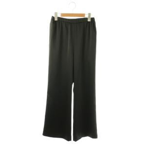 24AW Satin Relax ワイドパンツ サテン リラックス 36 ブラック /ES OS
