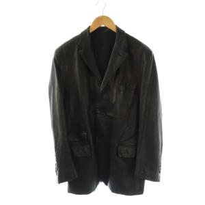ラムレザージャケット 50 ブラック