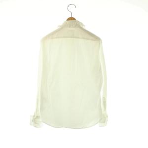 MADISONBLUE ROUND COLLAR FRILL SH L OX XS ホワイト