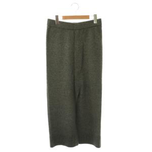 24AW OLBIA スリット スカート タイトスカート ロング ニット 38 グレー /DF OS
