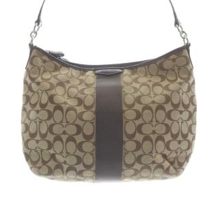 COACH シグネチャー キャンバス ショルダーバッグ 茶色 ブラウン F29941 /SR