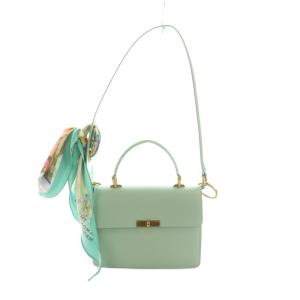 THE DOWNTOWN 2WAYバッグ ハンドバッグ ショルダーバッグ フラップ ミントグリーン /MI