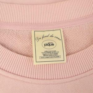 gelato pique 24SS DOG柄ワンポイント裏毛プルオーバー スウェット オーバーサイズ ONE ピンク /MY OS