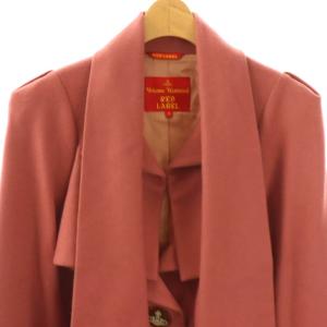 Vivienne Westwood RED LABEL コート ミドル丈 ウール カシミヤ混 3 ピンク