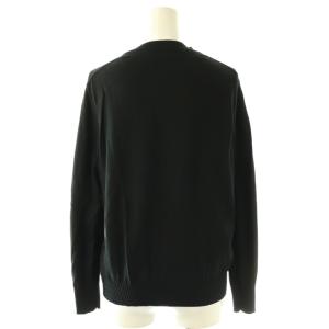 BURBERRY LONDON コットン Vネック カーディガン ニット 長袖 13 ブラック /HK OS