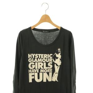 HYSTERIC GLAMOUR ガール 長袖 Tシャツ カットソー F ブラック /HK OS