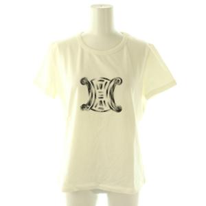 トリオンフ スパンコール Tシャツ カットソー XL オフホワイト /DF OS