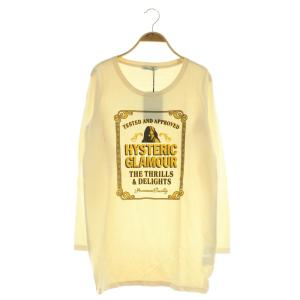 ガールプリント 長袖Tシャツ ロンT カットソー オーバーサイズ F ダーティホワイト /MY OS