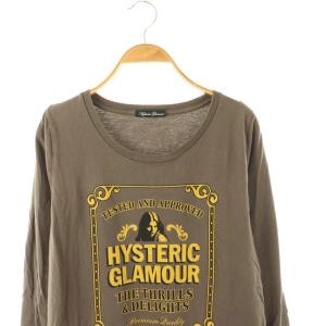 HYSTERIC GLAMOUR ガール 長袖 Tシャツ カットソー F グレー /HK OS
