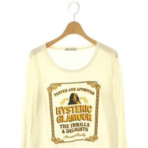 HYSTERIC GLAMOUR ガール 長袖 Tシャツ カットソー F ホワイト /HK OS
