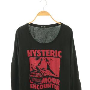 HYSTERIC GLAMOUR ガール 長袖 Tシャツ カットソー F ブラック /HK OS