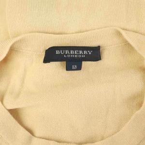 BURBERRY LONDON チェック ニット カーディガン 長袖 クルーネック 13BR ベージュ /MY OS