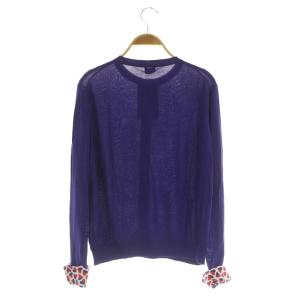 PS Paul Smith ハート柄切替 ニット カーディガン XL ネイビー /MY OS