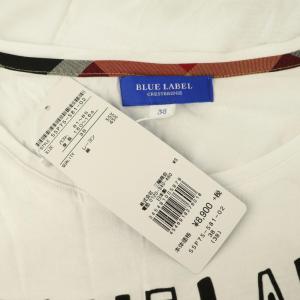 BLUE LABEL CRESTBRIDGE ロゴ Tシャツ カットソー 半袖 プリント 38 ホワイト /MY OS