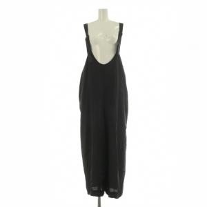 RAYON SILK オールインワン サロペット パンツ テーパード 38 グレー /MY OS