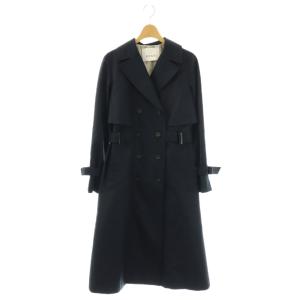 24SS 撥水ツイルドレストレンチコート 38 ネイビー