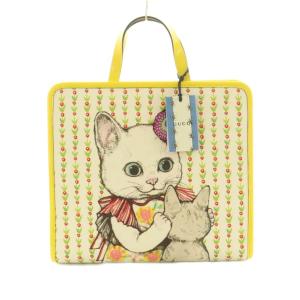 ×ヒグチユウコ チルドレンズ ハンドバッグ イエロー アイボリー 605614