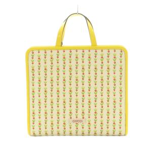 GUCCI ×ヒグチユウコ チルドレンズ ハンドバッグ イエロー アイボリー 605614