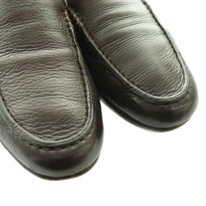 Ermenegildo Zegna スリッポンローファー シューズ US8.5 茶 ブラウン /SS OS