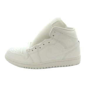 Air Jordan 1 Mid Triple White ハイカットスニーカー US8