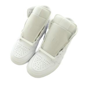 NIKE Air Jordan 1 Mid Triple White ハイカットスニーカー US8