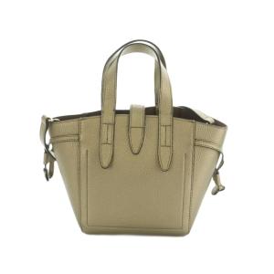 FURLA ネット ミニ 2WAY ショルダーバッグ ハンドバッグ レザー トープメタル /MI OS