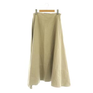MI-MOLLET FLARE BACK SATIN SK ロングスカート フレア 01 ベージュ /MY