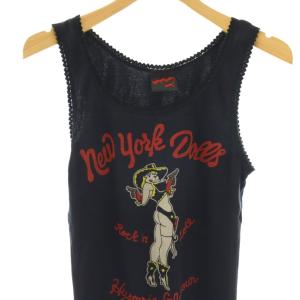 HYSTERIC GLAMOUR ヒステリックグラマー ガールプリント ノースリーブ カットソー